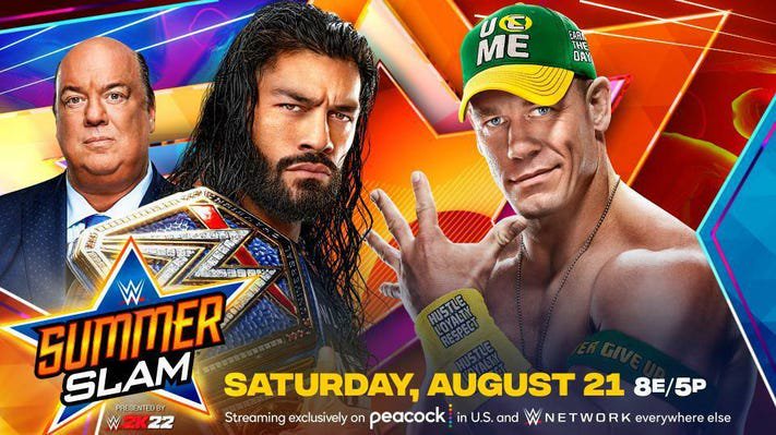 Roman Reigns vs. John Cena at SummerSlam 2021.