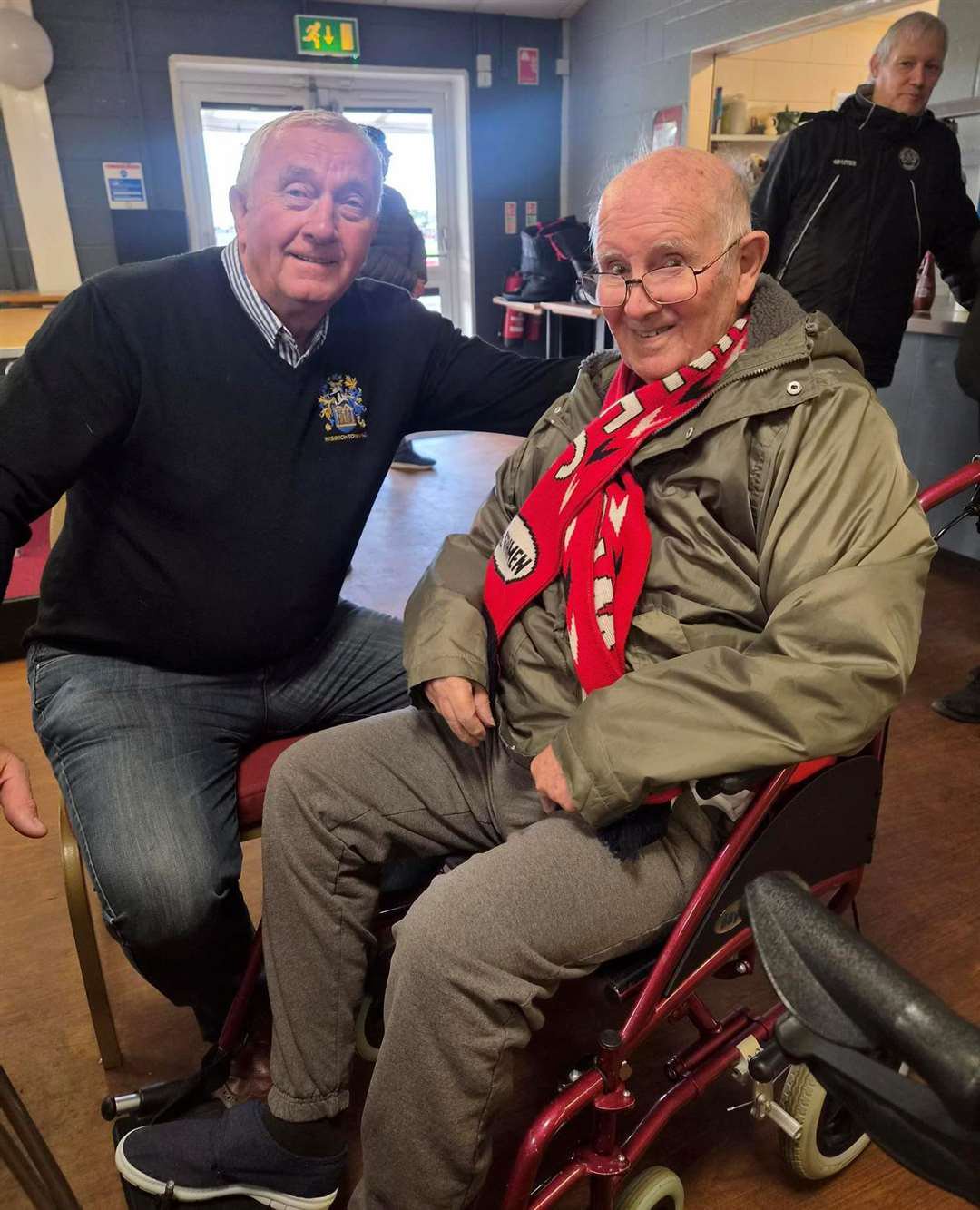 John Petch visited Wisbech Town Football Club