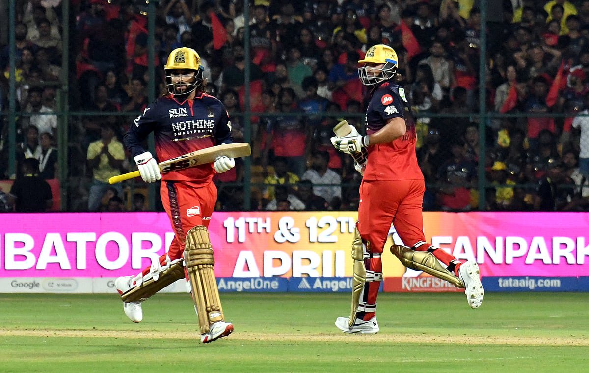 Rajat Patidar and Tim David in action on Sunday