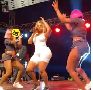 b219009aaaf34e6b81001b6cad9e9502?quality=uhq&format=webp&resize=720 See The Free Show Outfit Hajia4Real and Her Dancers Wore To Program That Got Ghanaians Talking -[Video]