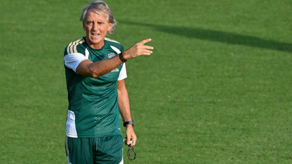 Roberto Mancini als Trainer der italienischen Nationalmannschaft