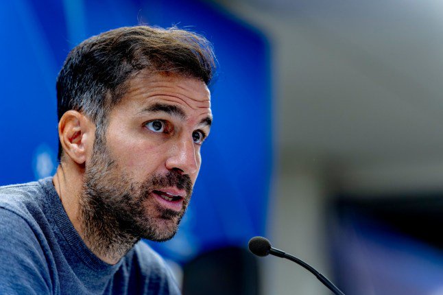 Mandatory Credit: Photo by EYE4images/NurPhoto/Shutterstock (17216012hd) Como coach Cesc Fabregas speaks during a press conference after the UEFA Champions League match between Feyenoord and Como at De Kuip in Rotterdam, Netherlands, on October 14, 2026. Feyenoord v Como 1907 - UEFA Champions League 2026/27 League Phase MD2, Rotterdam, Netherlands - 14 Oct 2026