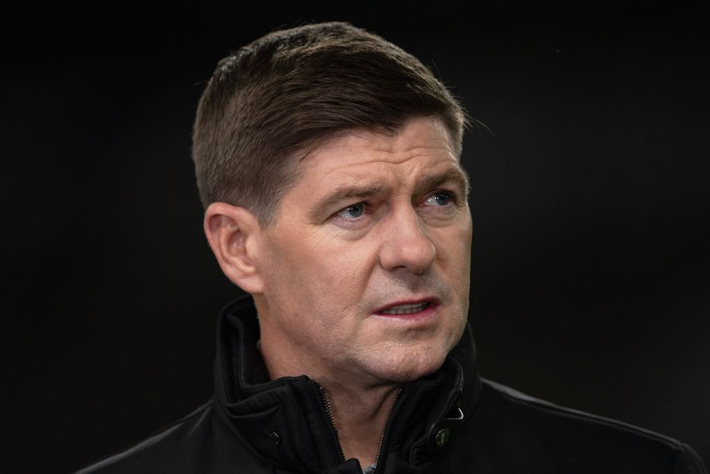 Former player and manager Steven Gerrard working for TNT Sports before the Premier League match between Wolverhampton Wanderers and Liverpool