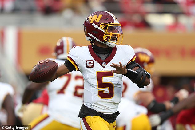 Despite needing a first down to keep the drive going, Jayden Daniels threw the ball away