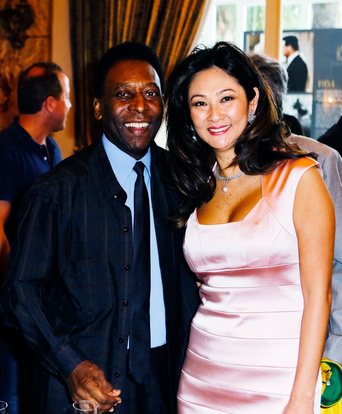 Pelé with his third wife, Marcia Cibele Aoki