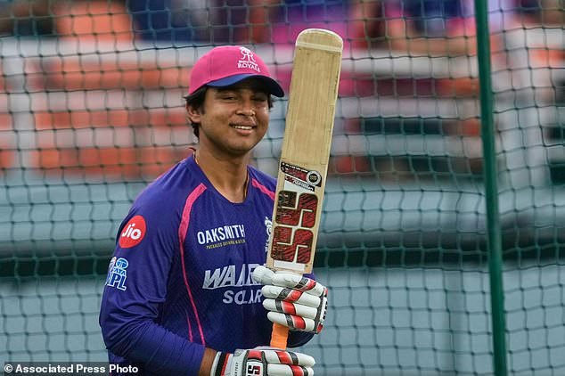 FILE - Rajasthan Royals' Vaibhav Sooryavanshi gestures as he warms up before the start of the Indian Premier League cricket match between Gujarat Titans and Rajasthan Royals in New Chandigarh, India, Friday, May 29, 2026. (AP Photo/Ashwini Bhatia, file)