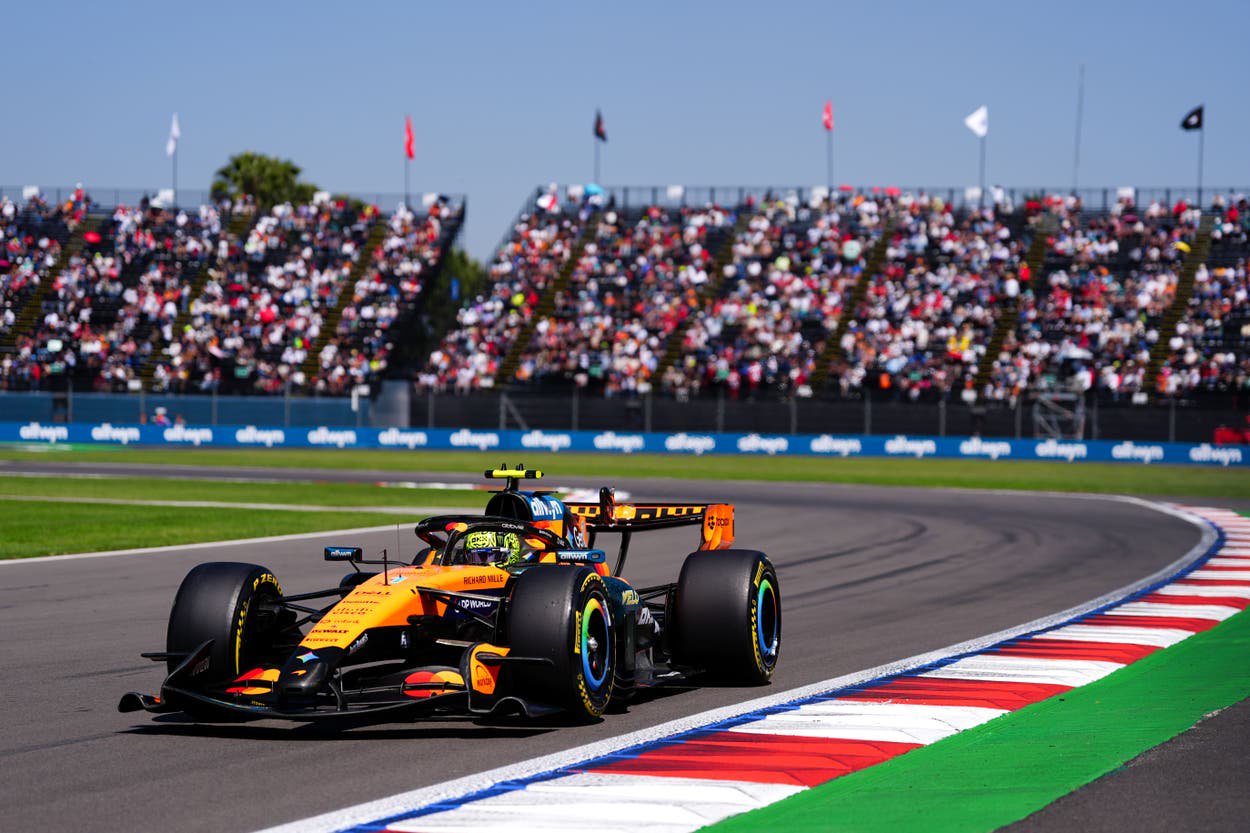 Lando Norris topped the charts ahead of qualifying (Bradley Collyer/PA)