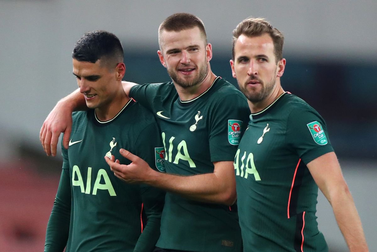 Erik Lamela, Eric Dier and Harry Kane at Tottenham