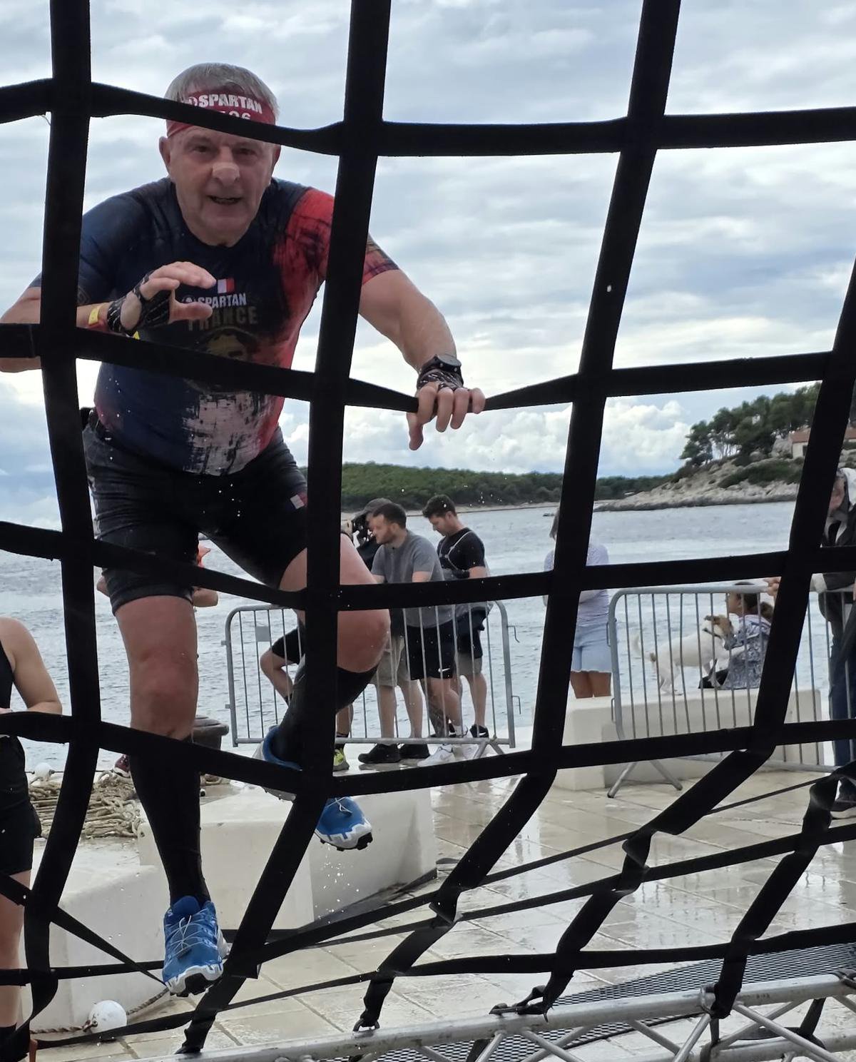Lors de l’épreuve du sprint à obstacles