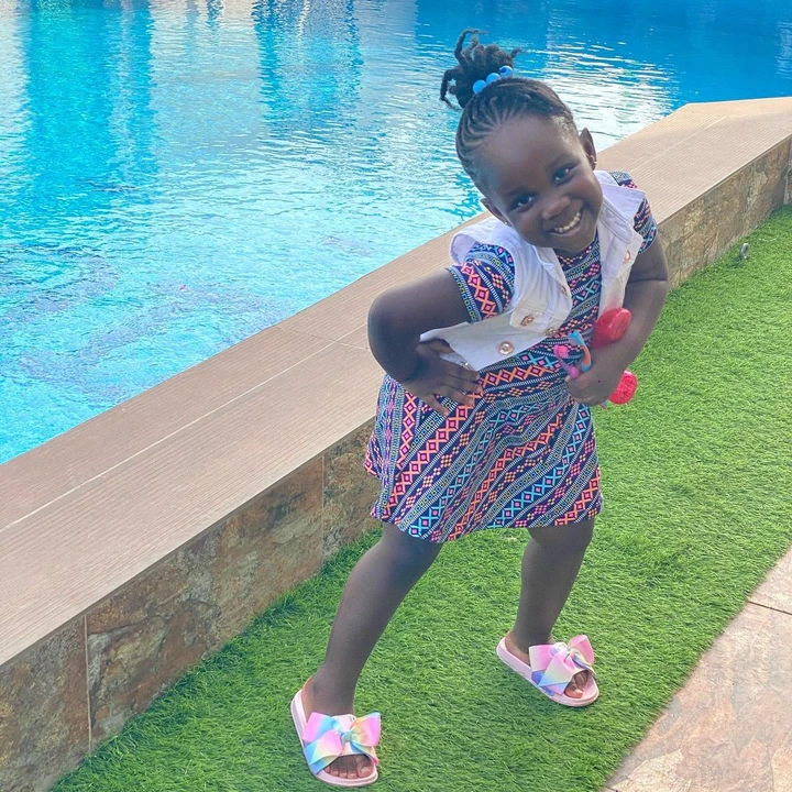 Stonebwoys daughter Jidula is 3 years old now, see how her father celebrated her.