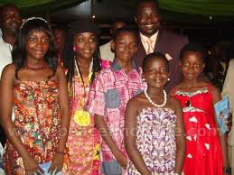 Pictures of 60 years old Akosua Agyapong and her 6 children (photos)