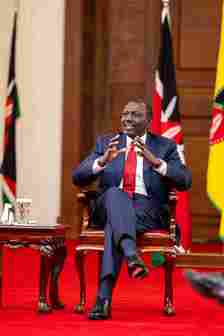 President William Ruto during a media roundtable on June 30, 2024