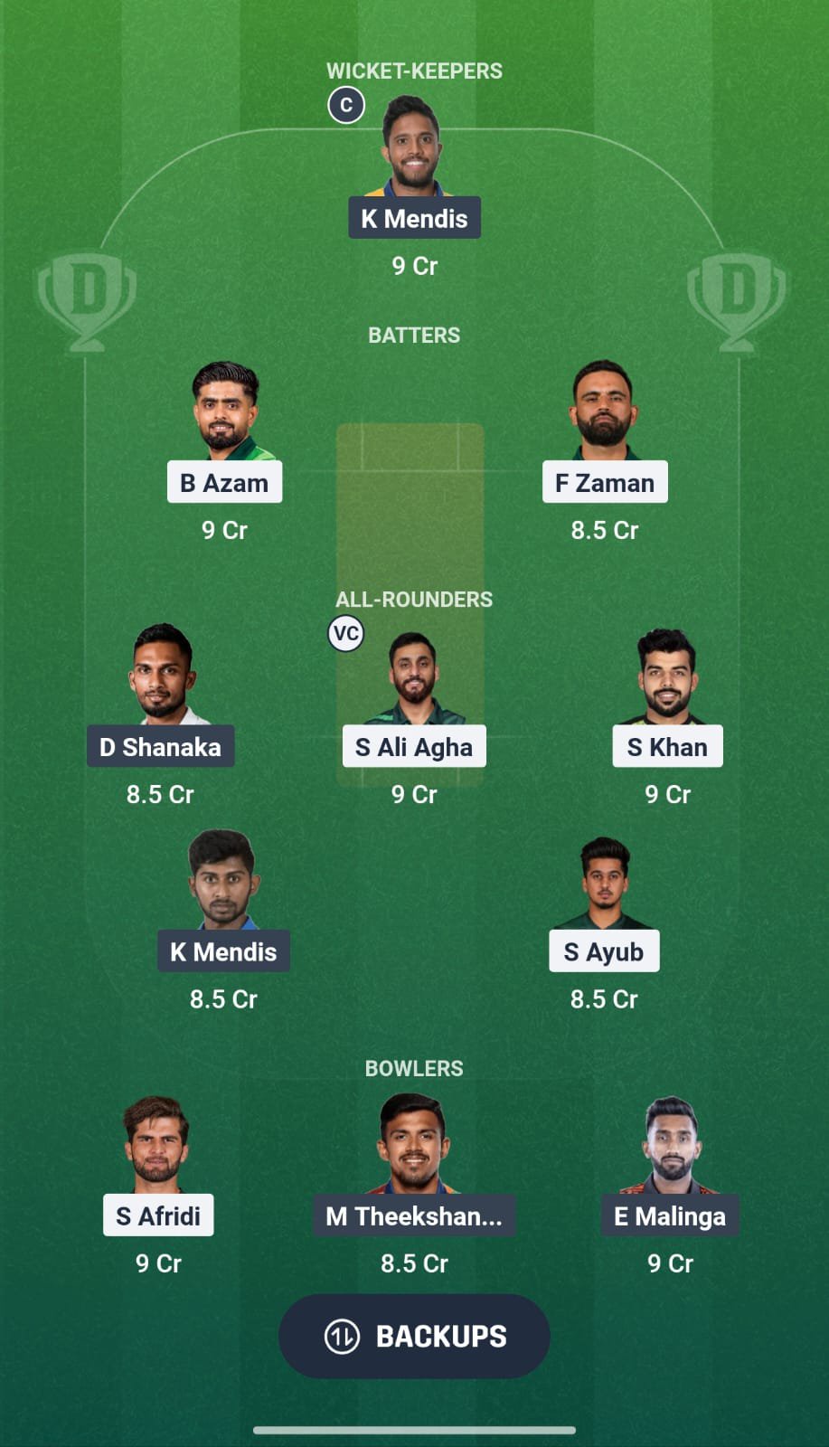 PAK Vs SL