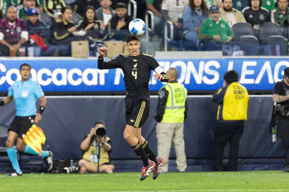 West Ham United midfielder Edson Alvarez in action for Mexico