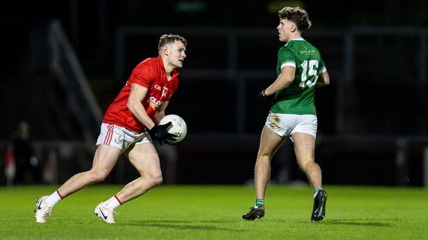 25 October 2026; Cormac Murphy of Magherafelt in action against Oisin Doherty of Newbridge during the Derry County Senior Club Football Championship final match between Magherafelt and Newbridge at Find Insurance Celtic Park in Derry. Photo by Matthew Harvey/Sportsfile