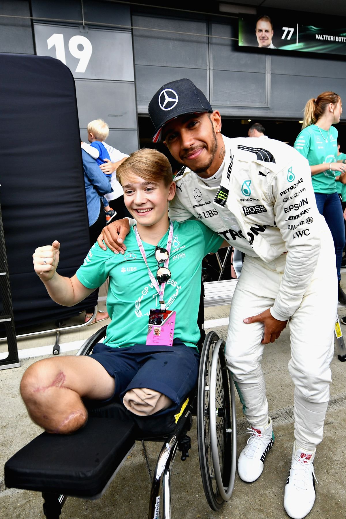 Lewis Hamilton and Billy