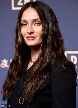 Actress Sophie Turner was among those from the showbiz world in attendance