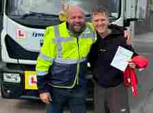Matt Ritchie passed his test to drive Large Goods Vehicles but he's not riding away just yet