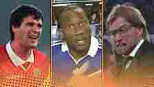 Champions League meltdowns featuring Roy Keane, Didier Drogba and Jurgen Klopp emotional outbursts