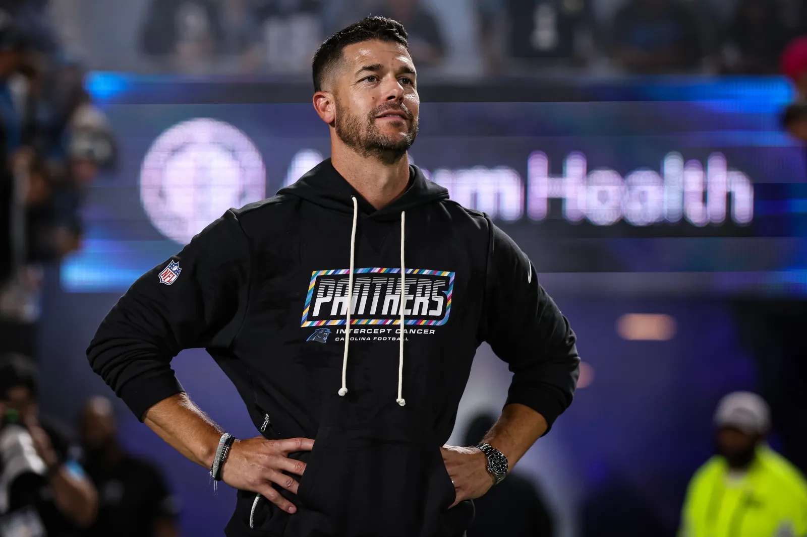 Carolina Panthers head coach Dave Canales