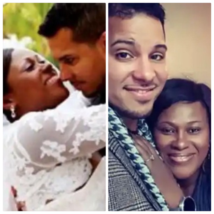 8 Years After She Married A Foreigner, See Photos Of Uche Jombo, Her Only Son And Her Husband