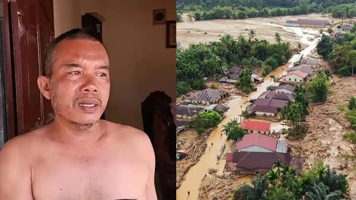 Anwar Siregar Korban Banjir Tapanuli Tengah Berjuang Bertahan Hidup, Bantuan Datang 7 Hari Kemudian