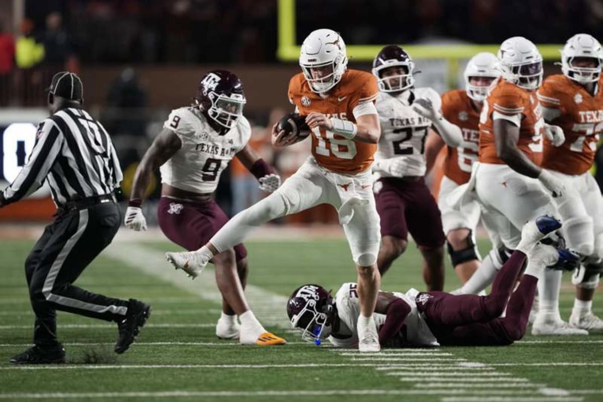 Texas Longhorns quarterback Arch Manning. © IMAGN