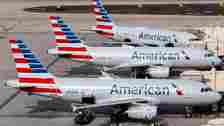 Three American Airlines aircraft