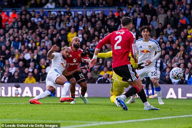 Calvert-Lewin netted against the Red Devils in a 1-1 draw between the sides earlier this month