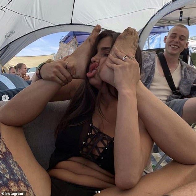 Bianca showed off her party tricks at the Rainbow Serpent festival in 2019