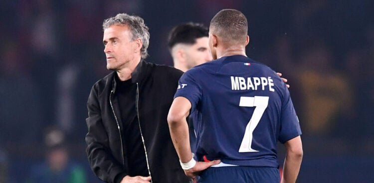 Luis Enrique et Kylian Mbappé