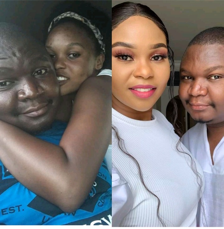 "We have come far; My girl use to sell tomatoes, look at us now"- Man shares grass to grace photos