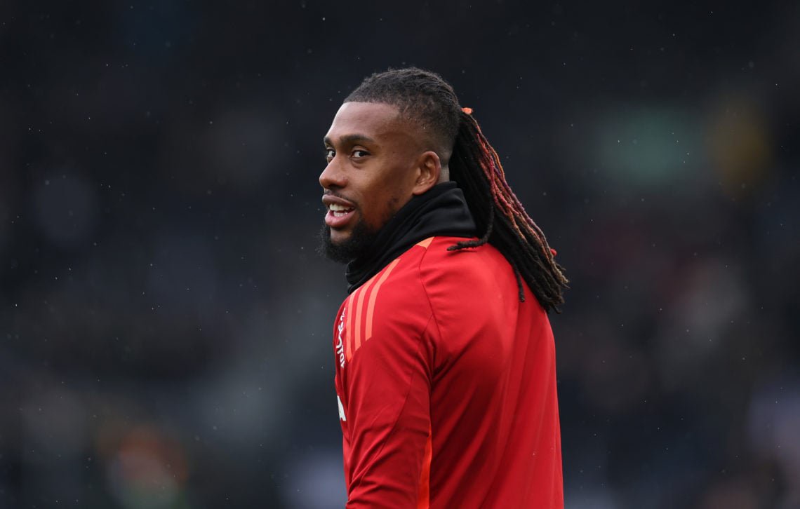 Alex Iwobi looking on before a Fulham game