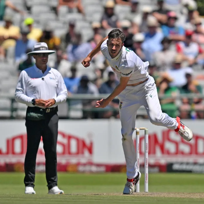 Marco Jansen was a sole light of hope for the Proteas on a testing second day at Newlands.