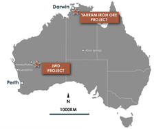 CuFe Limited's Yarram Iron Ore project and JWD project