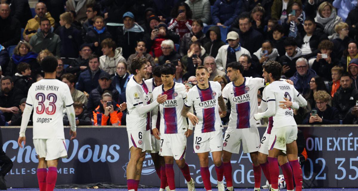 Ligue 1 : festival offensif du PSG au Havre, Nice terrasse Rennes dans un match fou