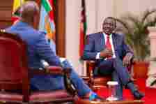 President William Ruto during a media roundtable on Sunday, June 30, 2024.