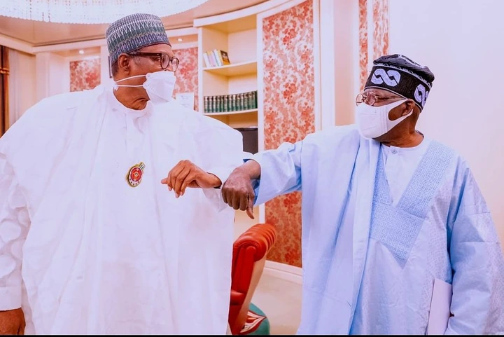 UPDATED: 2023: Tinubu meets Buhari, declares intention to run for president