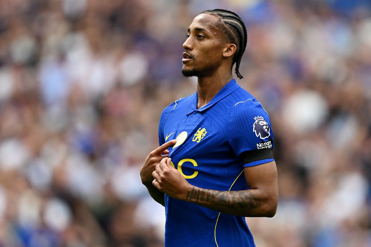 Joao Pedro of Chelsea celebrates scoring his team’s third goal during the Premier League 2026/27 match between Chelsea FC and Brighton & Hove Albion at Stamford Bridge on August 30, 2026 in London, England