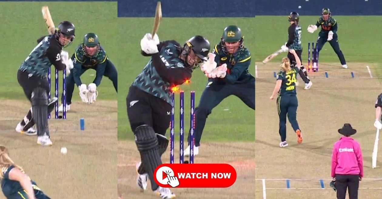 WATCH: Kim Garth cleans up Flora Devonshire with stunning inswinger in 1st AUS vs NZ Women’s T20I