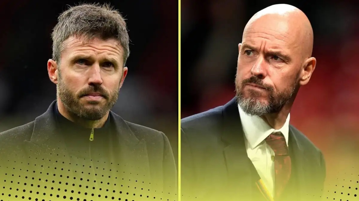 Michael Carrick and Erik ten Hag