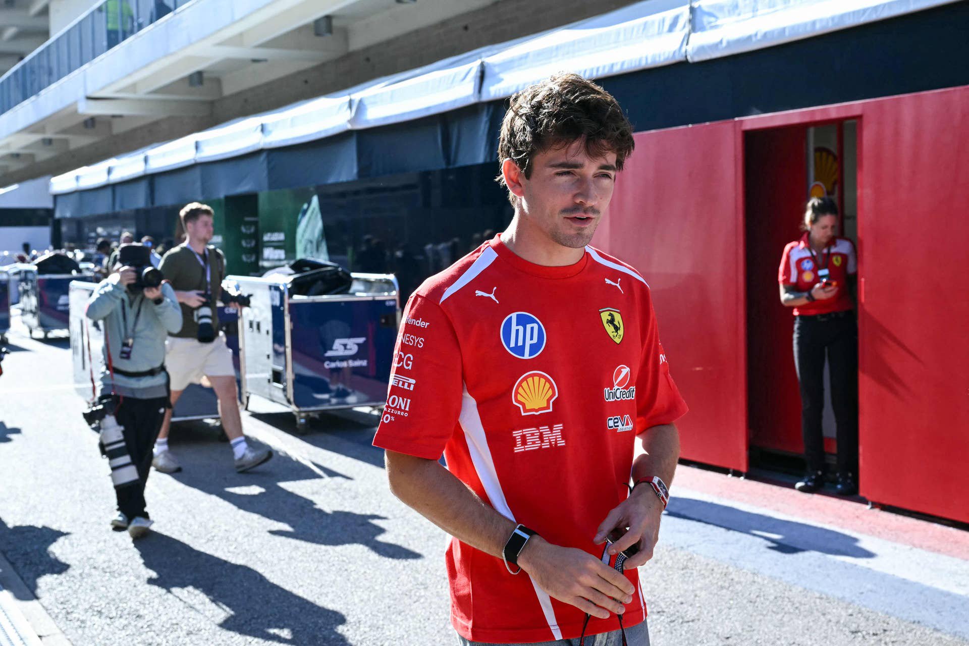 Charles Leclerc gab im Austin-Training den Ton an.
