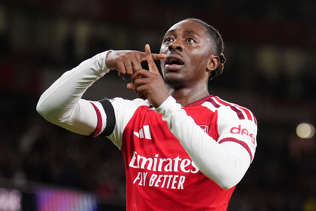 Eberechi Eze was on the scoresheet in Arsenal’s win against Lille (John Walton/PA) (PA Wire)