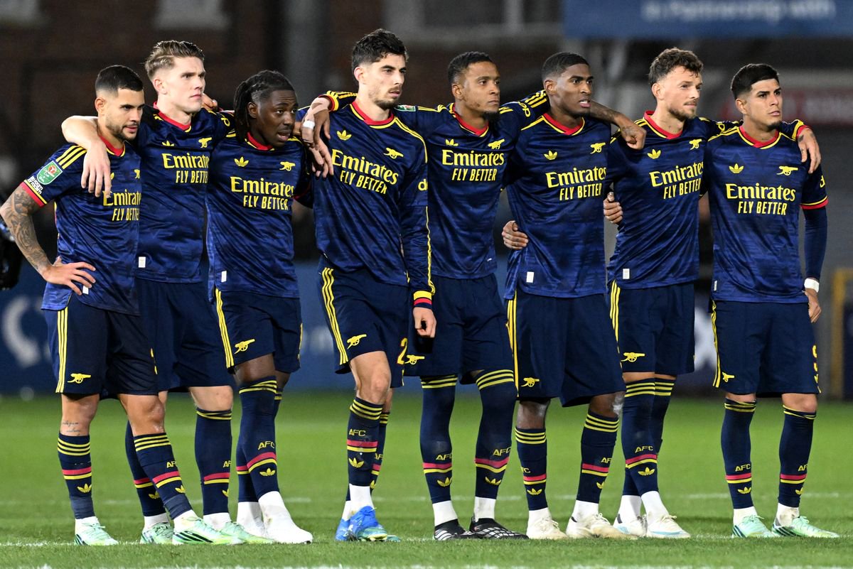 Arsenal were beaten by Fleetwood Town in the Carabao Cup. 