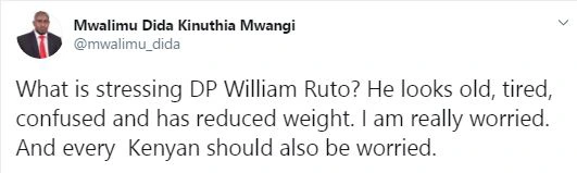 Deputy President William Ruto Health