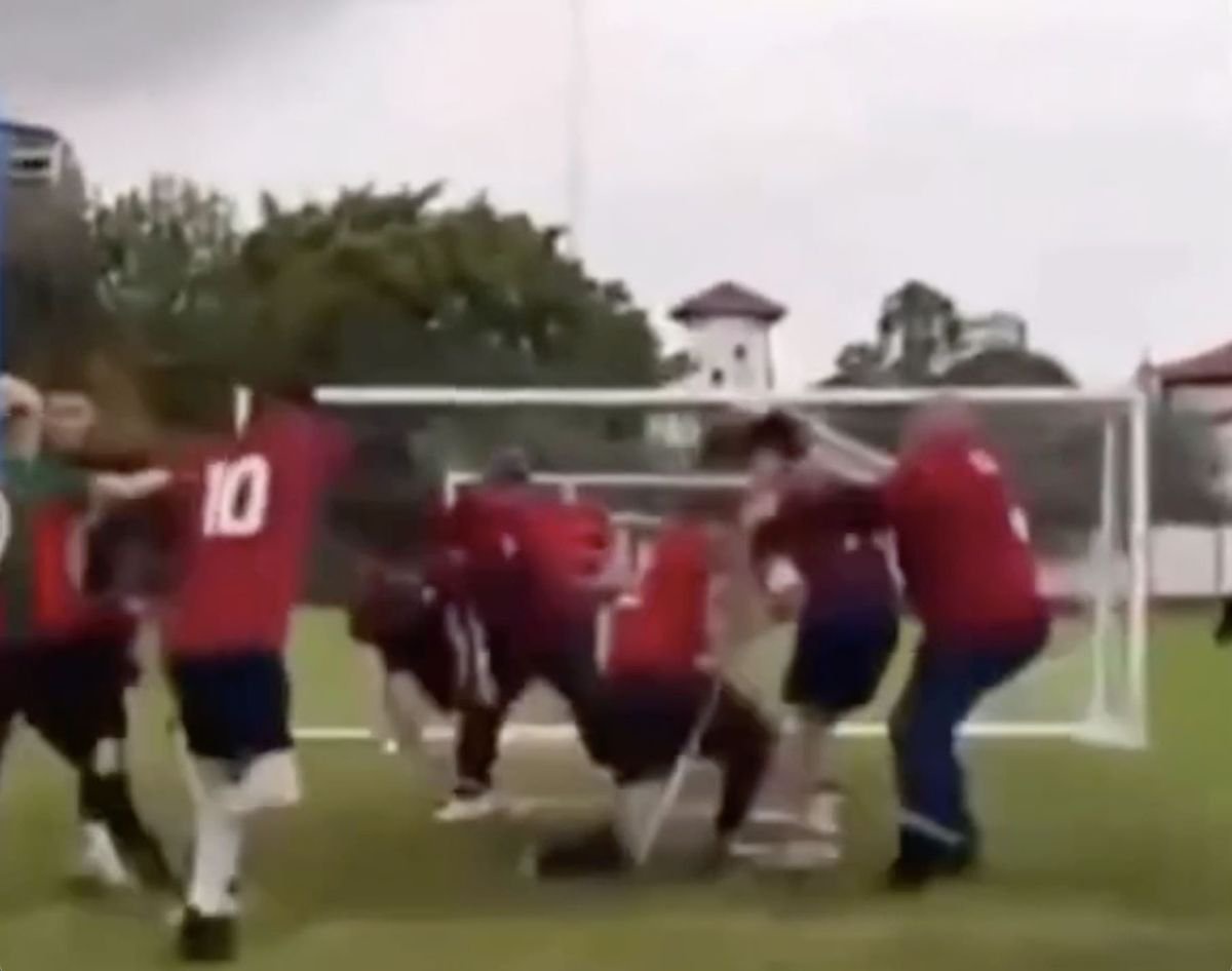 Amputee football fight