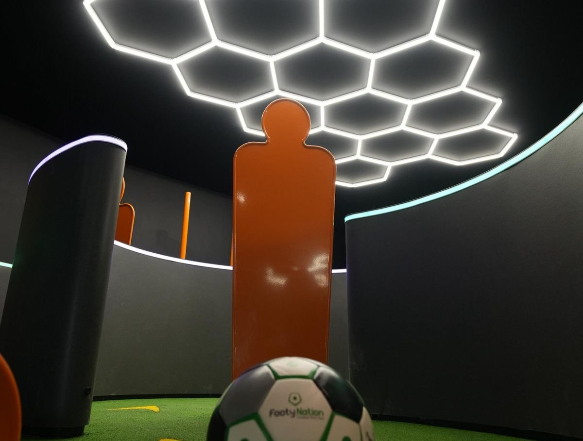 Skill Ball at Footy Nation challenges you to unleash your inner Cristiano Ronaldo