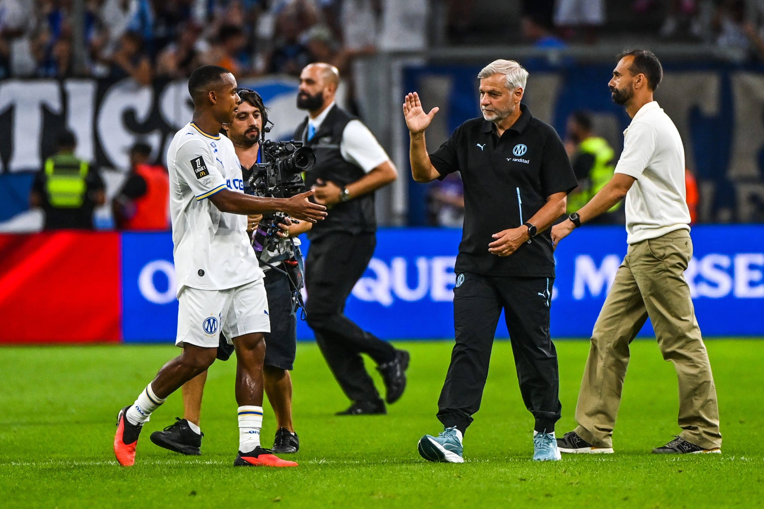 Igor Paixao et Bruno Genesio (OM)