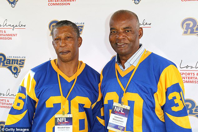 Five-time Pro Bowl star McCutcheon (right) died after a battle with Parkinson's disease