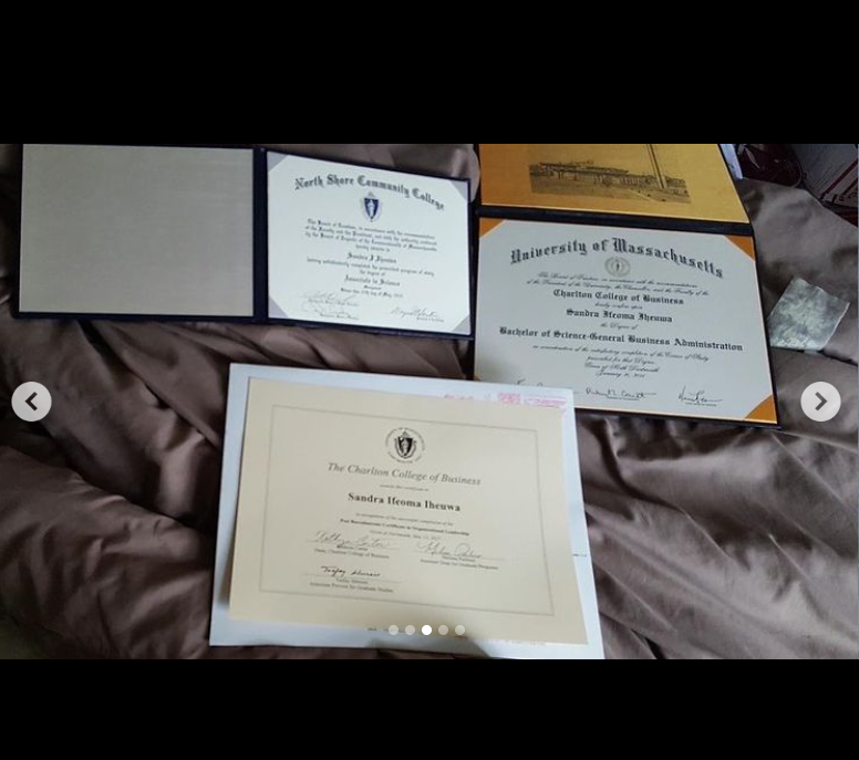Businesswoman Sandra Iheuwa brags about having 4 degrees